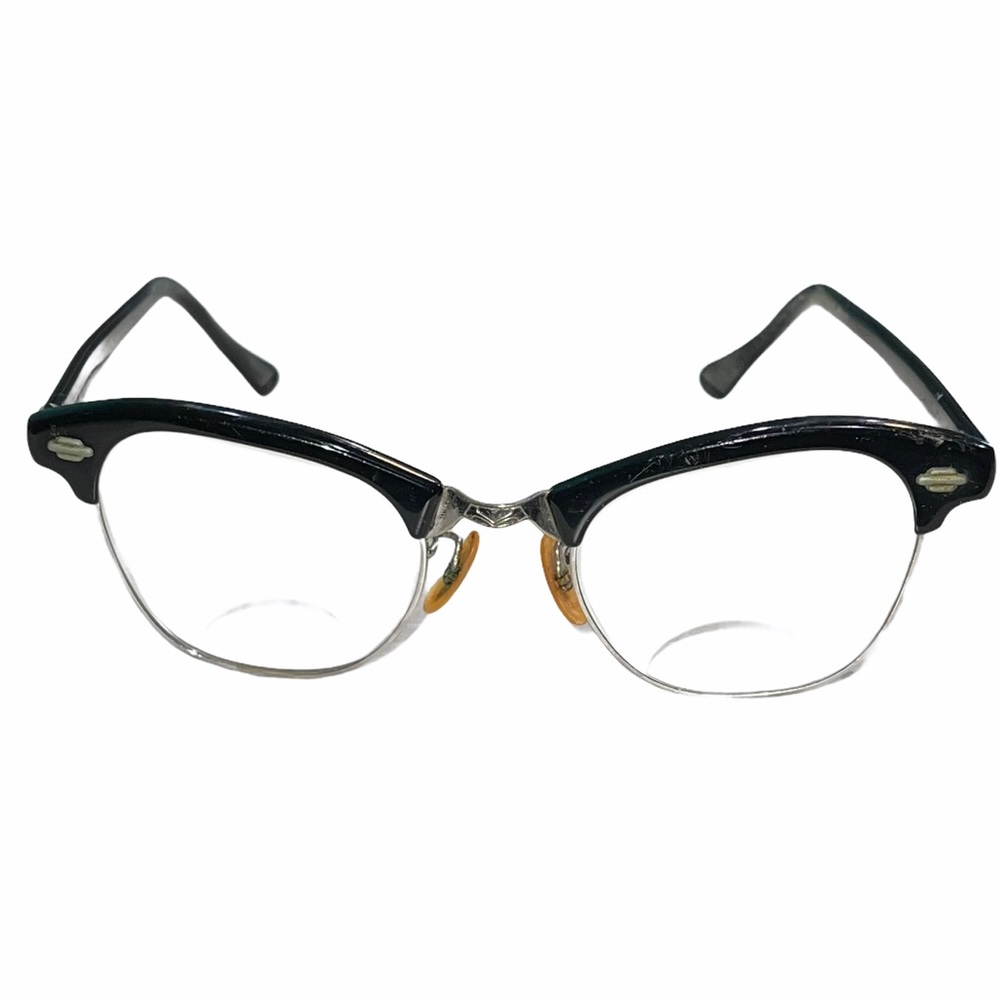 Artcraft Black Rimmed Eyeglasses 12kgf Vintage 50s 60s